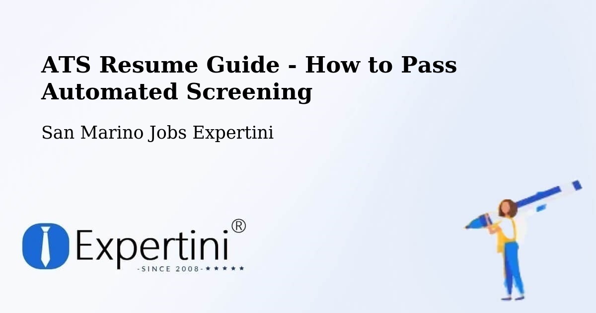 ATS Resume Guide - How to Pass Automated Screening - San Marino Jobs Expertini