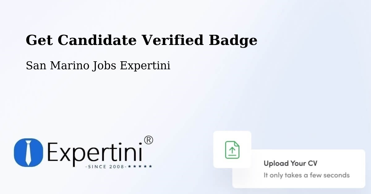 Get Candidate Verified Badge - San Marino Jobs Expertini