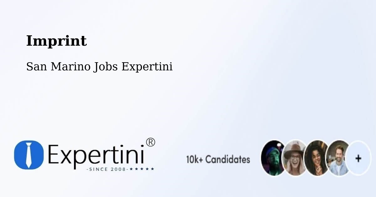 Imprint - San Marino Jobs Expertini