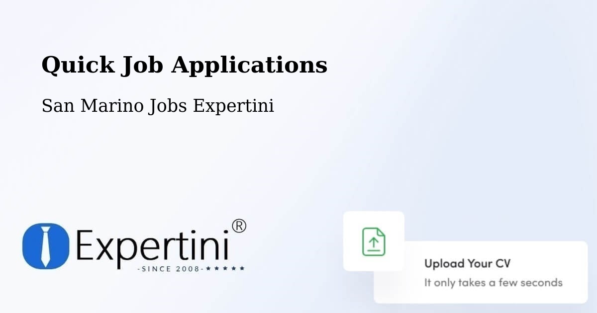Quick Job Applications - San Marino Jobs Expertini
